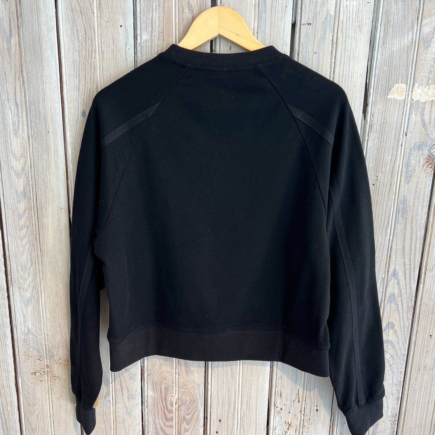 Black Sweatshirt with Gold Sequins