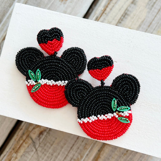 Santa Christmas Mickey Earrings