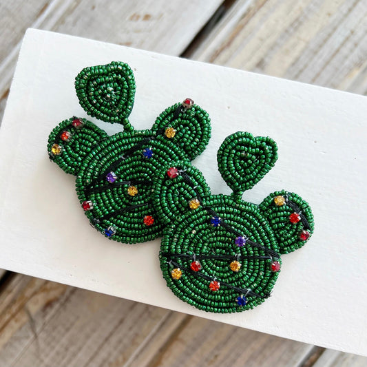 Christmas Tree Mickey Earrings